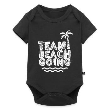 Team Beachgoing Beach Beachgoers Beach Holiday - Baby Premium short-sleeve bodysuit - black - Front