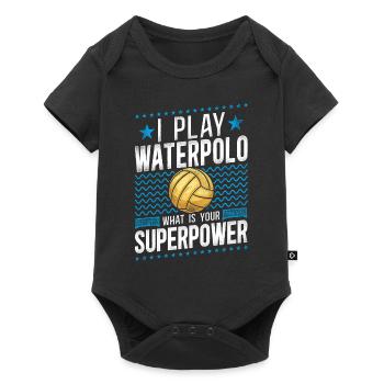 Water Polo Vintage I Play Water - Baby Premium short-sleeve bodysuit - black - Front