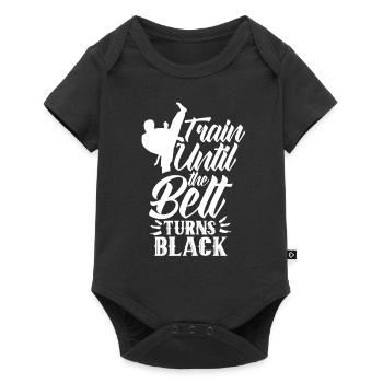 Entraînez-vous jusqu’à ce que la ceinture devienne noire MMA Gur - Body à manches courtes Premium Bébé - noir - Devant