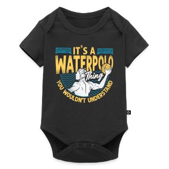 Water Polo Vintage It's A Water - Baby Premium short-sleeve bodysuit - black - Front