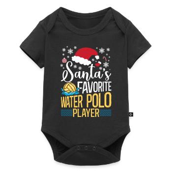 Water Polo Christmas Santa's - Baby Premium short-sleeve bodysuit - black - Front