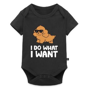Cocker Spaniel Dog Pet Cocker Spaniel I Do What I - Baby Premium short-sleeve bodysuit - black - Front
