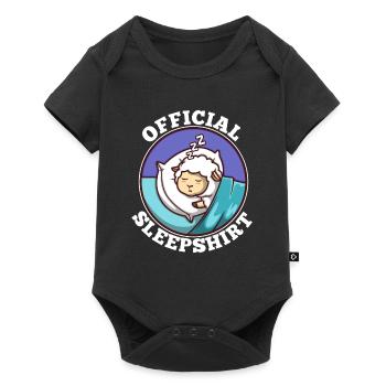 Chemise de nuit officielle Mouton - Body à manches courtes Premium Bébé - noir - Devant