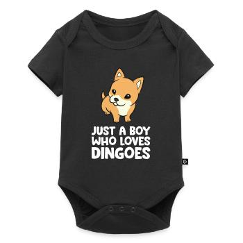 Australian Dingo Dog Just a Boy Who Loves Dingoes - Baby Premium short-sleeve bodysuit - black - Front