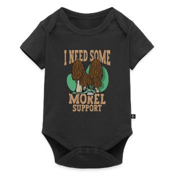 Morels Mushroom Picker Mushroom Farmer Mushroom - Baby Premium short-sleeve bodysuit - black - Front
