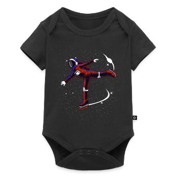 Ice skating Figure skating - Baby Premium short-sleeve bodysuit - black - Front