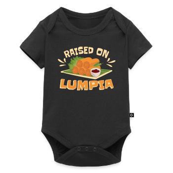 Élevé sur Lumpia Philippines - Body à manches courtes Premium Bébé - noir - Devant