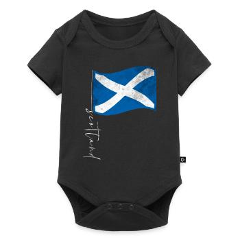 Écosse Drapeau écossais - Body à manches courtes Premium Bébé - noir - Devant