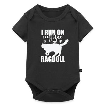 I Run on Caffeine and Ragdoll Domestic Cat - Baby Premium short-sleeve bodysuit - black - Front