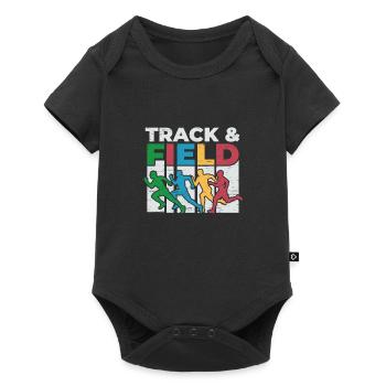 Runner Running Sport Game Athletics - Baby Premium short-sleeve bodysuit - black - Front