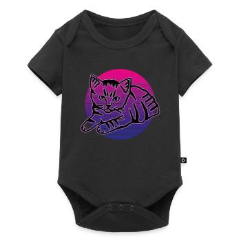 Retro Cat Graphic Cat for Cat Owners - Baby Premium short-sleeve bodysuit - black - Front
