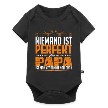 perfekt dad !! - Baby Premium Kurzarmbody - Schwarz - Vorne
