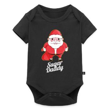 He Is Bringing Sugar Daddy Santa On Christmas - Baby Premium Kurzarmbody - Schwarz - Vorne