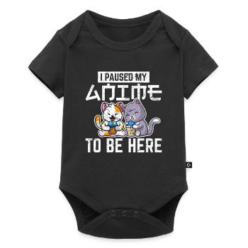 Cats Boba Tea Kawaii Cat Lover Bubble Milk Tea Dri - Baby Premium short-sleeve bodysuit - black - Front