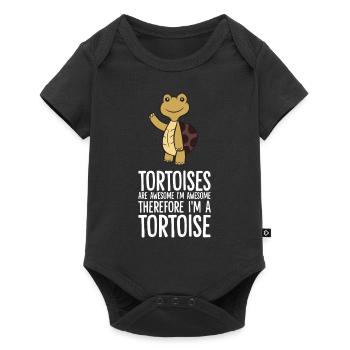 Tortoises Are Awesome. I'm Awesome Therefore I'm - Baby Premium short-sleeve bodysuit - black - Front