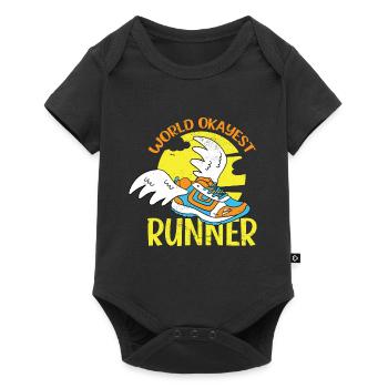 Jogging Jogger Race Race Marathon Running - Body à manches courtes Premium Bébé - noir - Devant