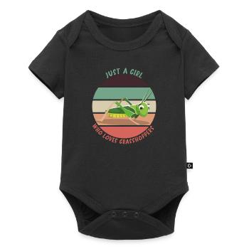 Grasshopper Bug Lover Insects Entemology - Baby Premium short-sleeve bodysuit - black - Front