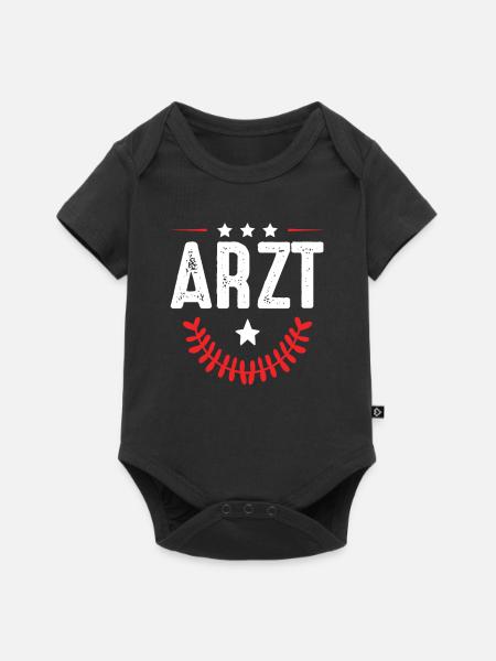 Arzt Beruf - Baby Premium Kurzarmbody - Schwarz