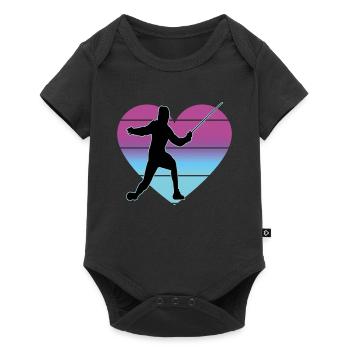 Fencing Fencing Sport Fencing - Baby Premium short-sleeve bodysuit - black - Front