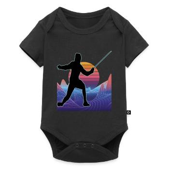Fencing Fencing Sport Fencing - Baby Premium short-sleeve bodysuit - black - Front