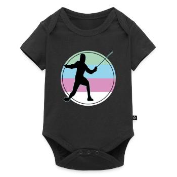 Fencing Fencing Sport Fencing - Baby Premium short-sleeve bodysuit - black - Front