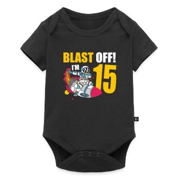 Je suis 15 Astronaut Lover Spaceship Happy - Body à manches courtes Premium Bébé - noir - Devant