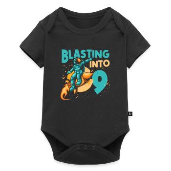 Astronauten-liebhaber-raumschiff All the best for the 9. - Baby Premium short-sleeve bodysuit - black - Front