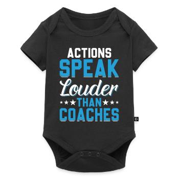 Soccer - Actions Speak Louder Than Coaches - Baby Premium short-sleeve bodysuit - black - Front