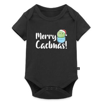 Merry Cactma's Funny Cacti Plants Wordplay - Baby Premium short-sleeve bodysuit - black - Front