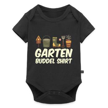 Garten Buddel Shirt Gärtnern Gartenarbeit - Baby Premium Kurzarmbody - Schwarz - Vorne