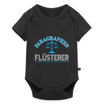 Paragraphen Flüsterer Anwalt Jura Studium Jurist - Baby Premium Kurzarmbody - Schwarz - Vorne