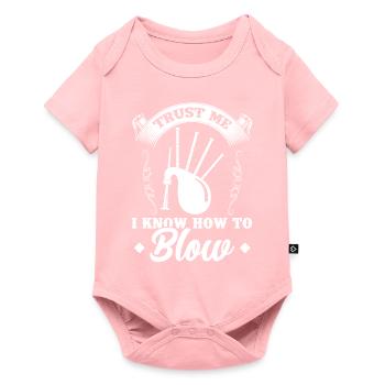 Je sais souffler - Bagpiper - Body à manches courtes Premium Bébé - rose - Devant