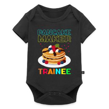 Pancakes Pancake Pancake Gift - Baby Premium short-sleeve bodysuit - black - Front