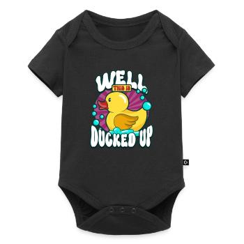 Rubber Ducks Duck Duck Lovers Bathroom - Baby Premium short-sleeve bodysuit - black - Front