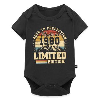 Aged to perfection Made in 1980 - Baby Premium short-sleeve bodysuit - black - Front