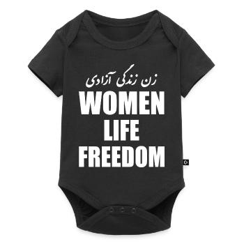 Women life freedom - Body à manches courtes Premium Bébé - noir - Devant