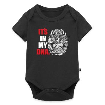 Badminton Spieler Geschenkidee Design - Baby Premium Kurzarmbody - Schwarz - Vorne