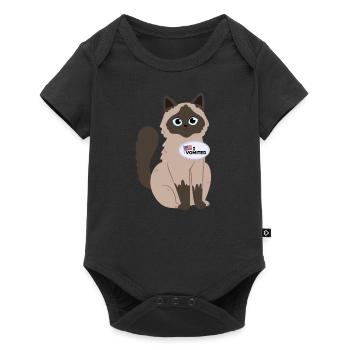 Ich Habe Gekotzt Lustige Katze Amerikanische Wahl - Baby Premium Kurzarmbody - Schwarz - Vorne