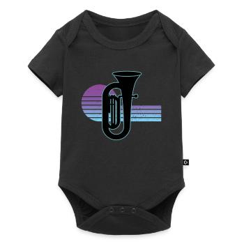 Tuba Player Tuba Musical Instrument - Baby Premium short-sleeve bodysuit - black - Front