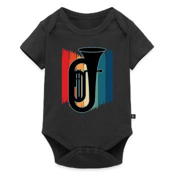 Tuba Player Tuba Musical Instrument - Baby Premium short-sleeve bodysuit - black - Front