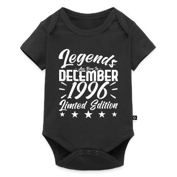 anniversary gift,Legends are born in DECEMBER 1996 - Baby Premium short-sleeve bodysuit - black - Front