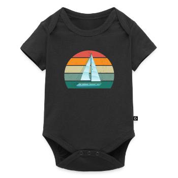 voile saillier saillier voilier voilier voilier bateau - Body à manches courtes Premium Bébé - noir - Devant