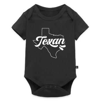 Texaner Texanisch Texas Stolz Sprüche - Baby Premium Kurzarmbody - Schwarz - Vorne