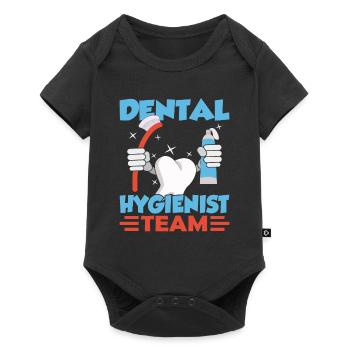 Dental hygienist team dental hygiene dentist - Baby Premium short-sleeve bodysuit - black - Front