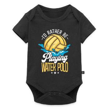 Water Polo Vintage I'd Rather Be - Baby Premium Kurzarmbody - Schwarz - Vorne