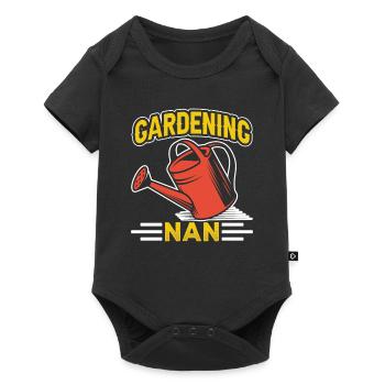 Gardening Grandmother Garden Grandma Gardener - Baby Premium short-sleeve bodysuit - black - Front