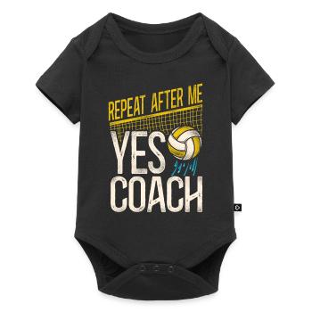 Water Polo Coach Vintage Repeat - Baby Premium short-sleeve bodysuit - black - Front
