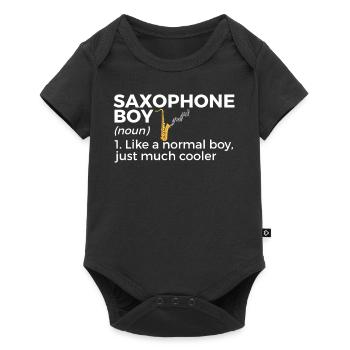 Musiciens de saxophone Musique de cuivres - Body à manches courtes Premium Bébé - noir - Devant