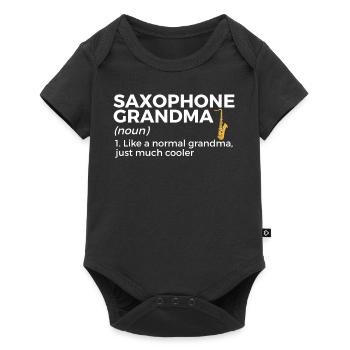 Musiciens de saxophone Musique de cuivres - Body à manches courtes Premium Bébé - noir - Devant