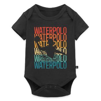 Water Polo Retro Vintage Water - Baby Premium Kurzarmbody - Schwarz - Vorne
